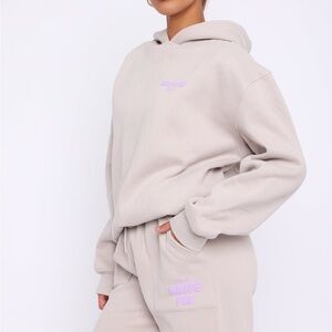 White Fox Boutique Light Beige Hoodie